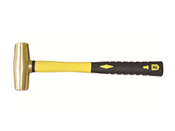 Brass plastic handle round drum hammer